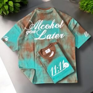 Drop Shoulder Alcololic Vibe T-Shirt